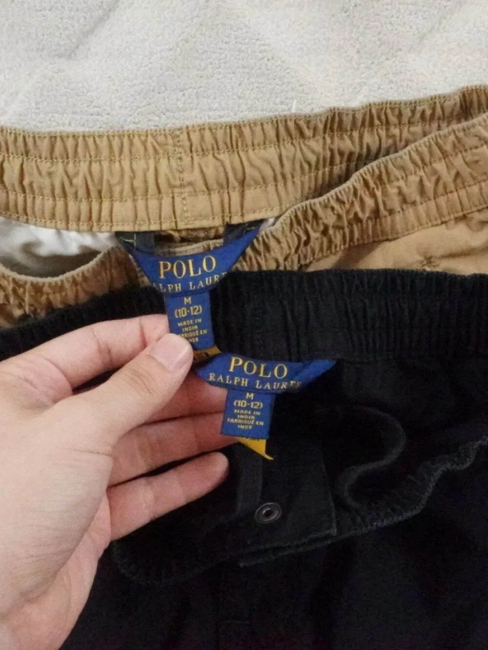 Pair of 2 Polo Ralph Lauren Canvas Pants Boys 10-12 Medium Youth